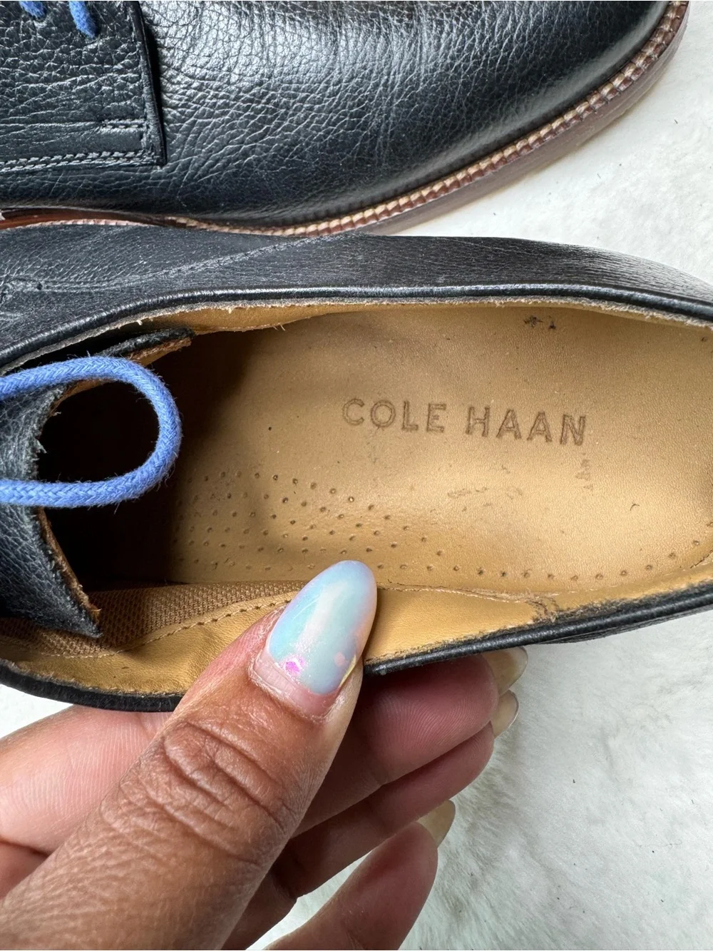 Cole Haan Black Leather Derby Dress Shoes Men’s Size 7.5M